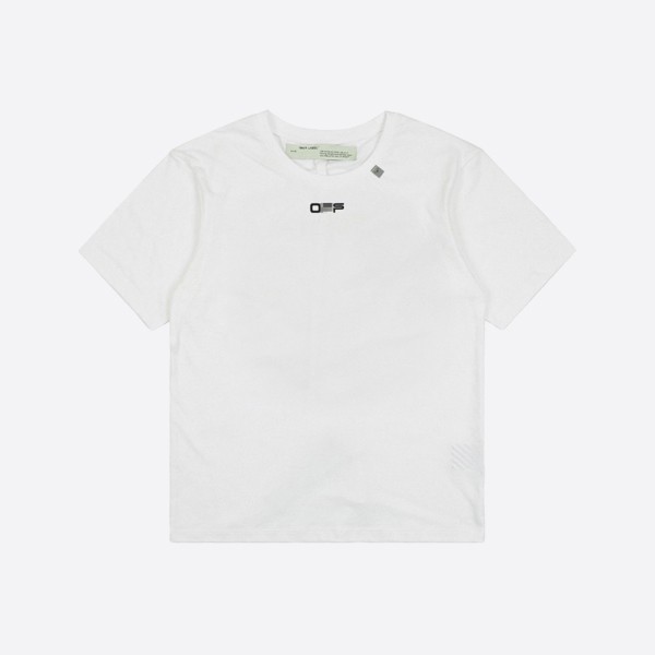 オフホワイト カラヴァッジョ アローズ S/S オーバー T シャツ ホワイト