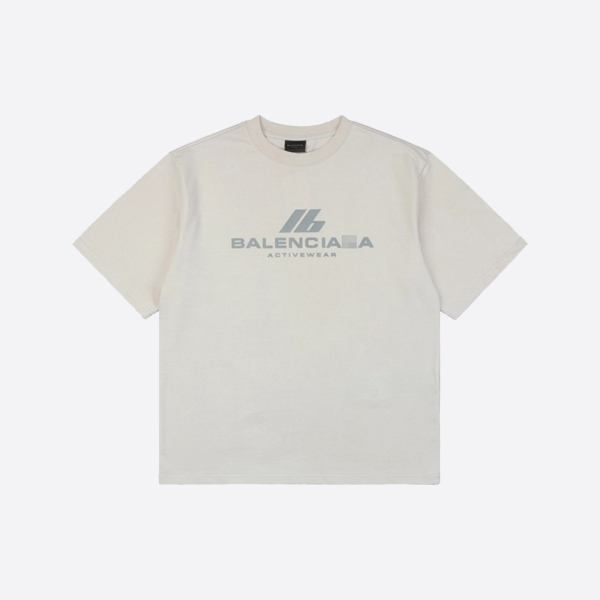 バレンシアガ アクティブウェア Tシャツ ミディアムフィット ホワイト