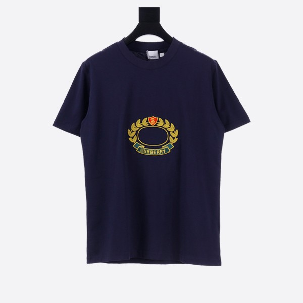 バーバリー オークリーフ クレストプリント Tシャツ ネイビー