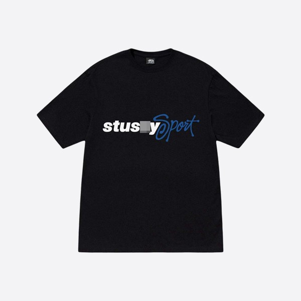 ステューシー スポーツ スクリプト Tシャツ ブラック