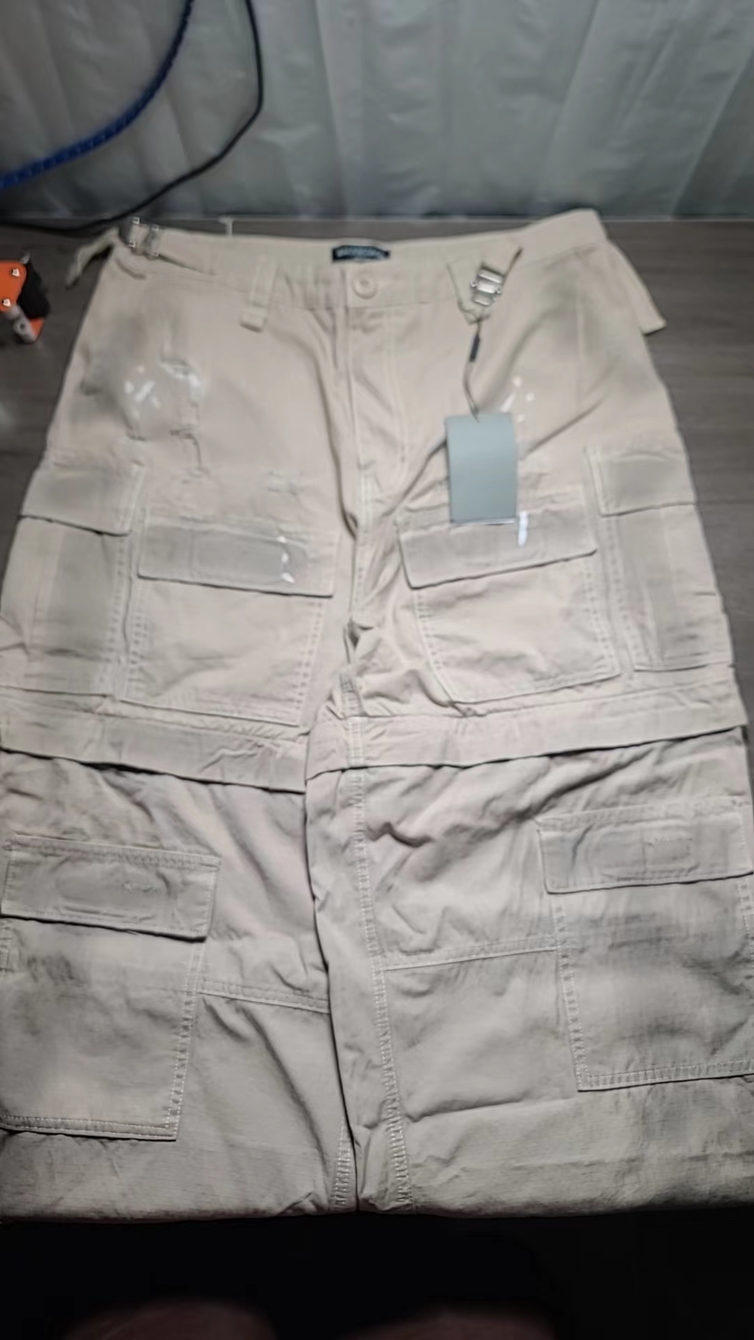 Balenciaga Large Cargo Pants in Beige